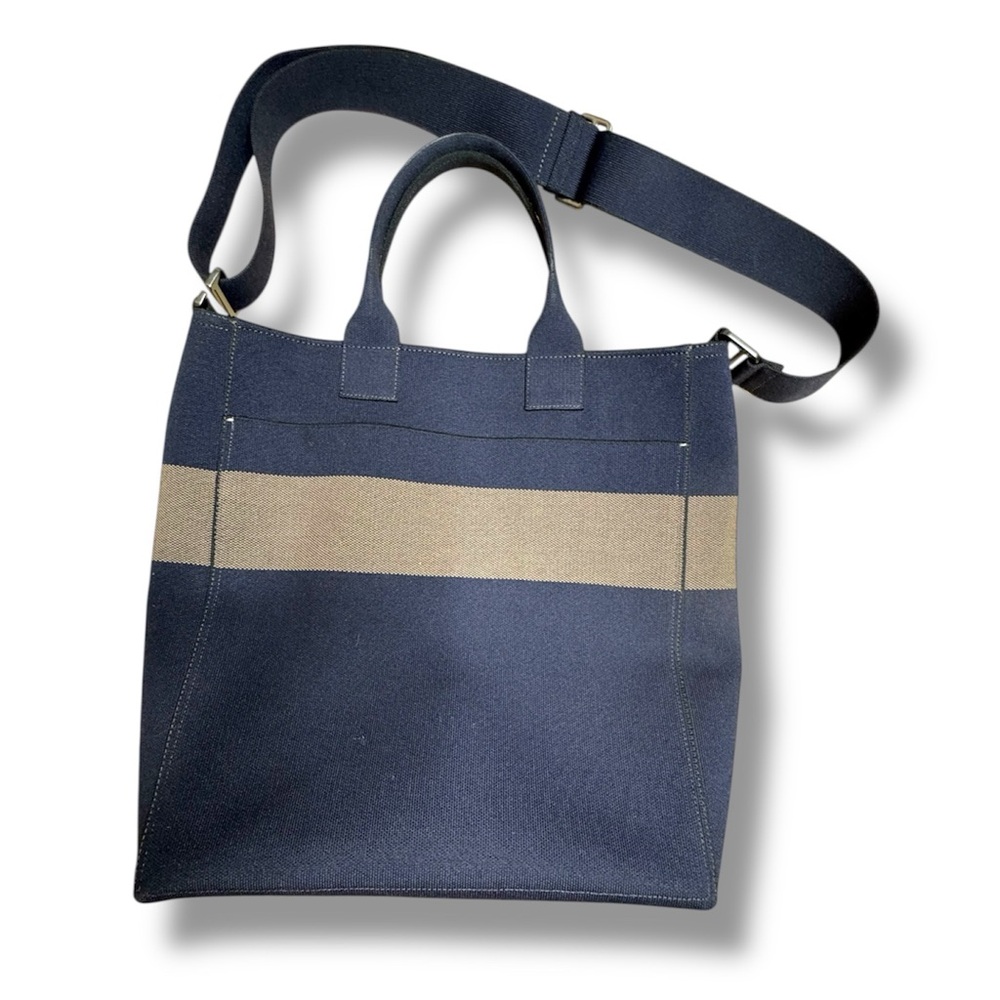 RARE Rothy's Carryall Tote in Navy / Greige color - Laptop work bag - Picture 4 of 5